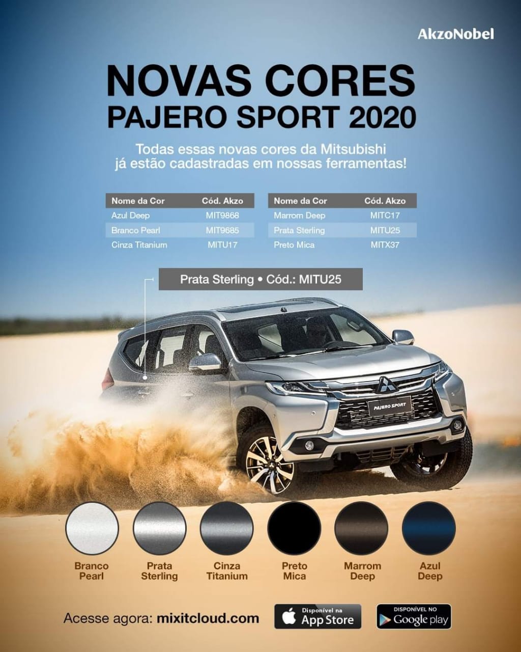 Pajero 2020 Lança Nova Palheta de Cores